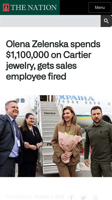 zelensky wife buying cartier|The truth behind Olena Zelenska’s $1.1m Cartier haul.